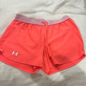 Underamour women’s shorts - neon pink